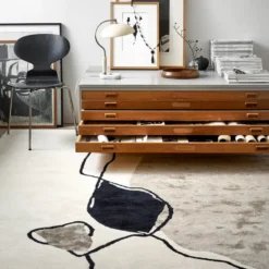Abstract matto 170x230 cm, Ivory
