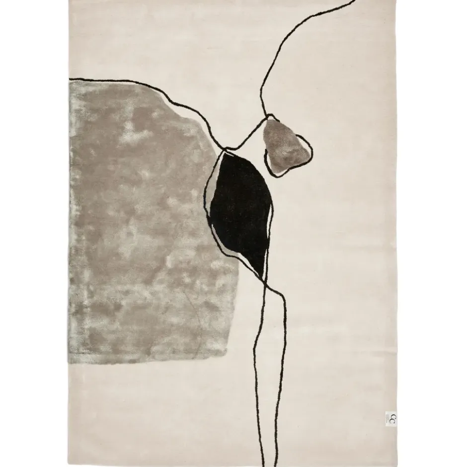 Abstract matto 170x230 cm, Ivory