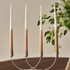 Affinity antiikkikynttilä kaksivärinen 4-pakkaus 32 cm, White-sand