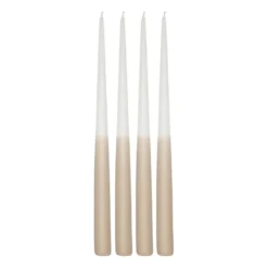 Affinity antiikkikynttilä kaksivärinen 4-pakkaus 32 cm, White-sand