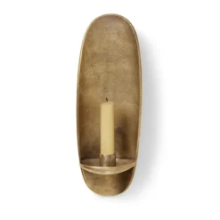 Agapé seinäkynttilänjalka, Brass finish