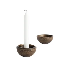 Aion kynttilänjalka Klot Ø9 cm, Kulta