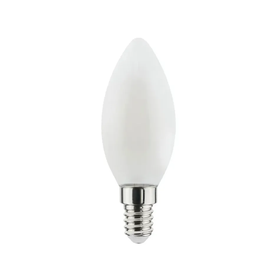 Airam Filament LED dim to warm -kruunukynttilä valonlähde, opal e14, 5w
