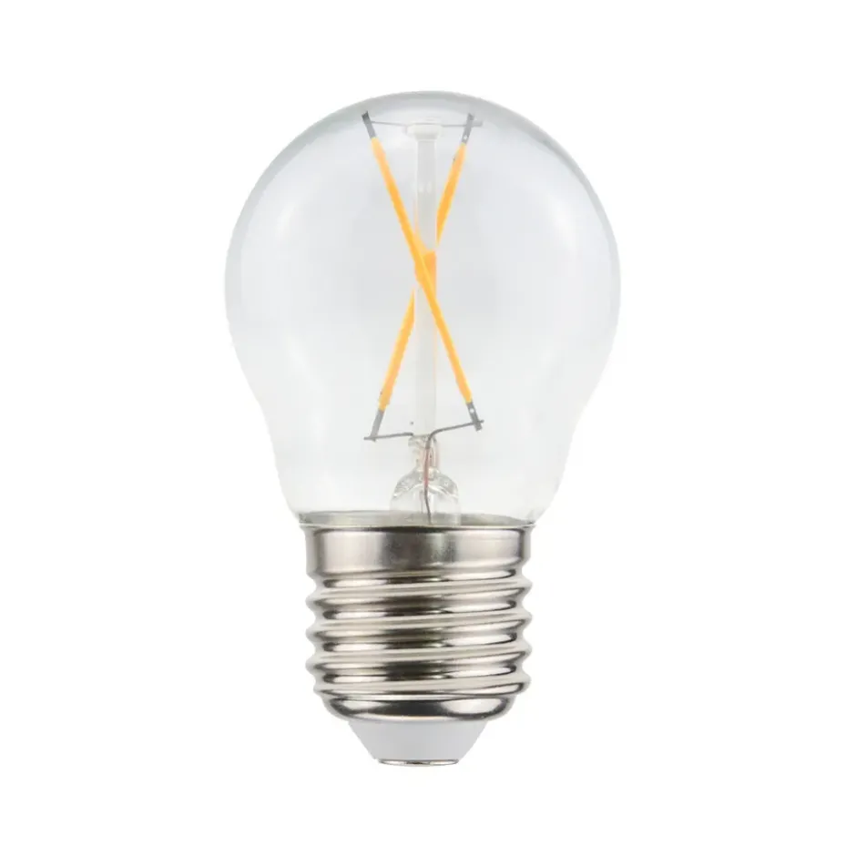 Airam Filament LED-pallovalaisin valonlähde, kirkas, ei himmennettävä, 2-filamentti e27, 1w