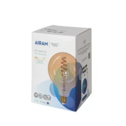 Airam Älykäs Koti Filamentti LED-lamppu, ambre, 125mm, spiraali e27, 6w