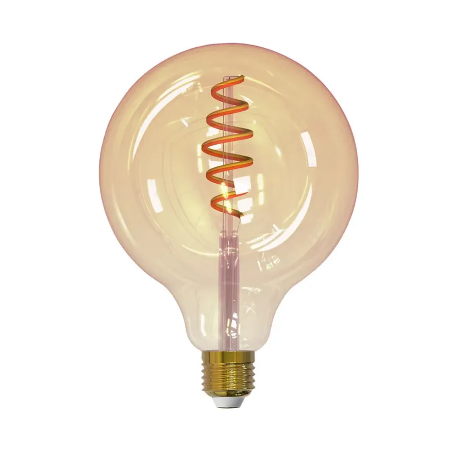 Airam Älykäs Koti Filamentti LED-lamppu, ambre, 125mm, spiraali e27, 6w
