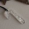 Airy hanging candy cane koristeriipus, Clear