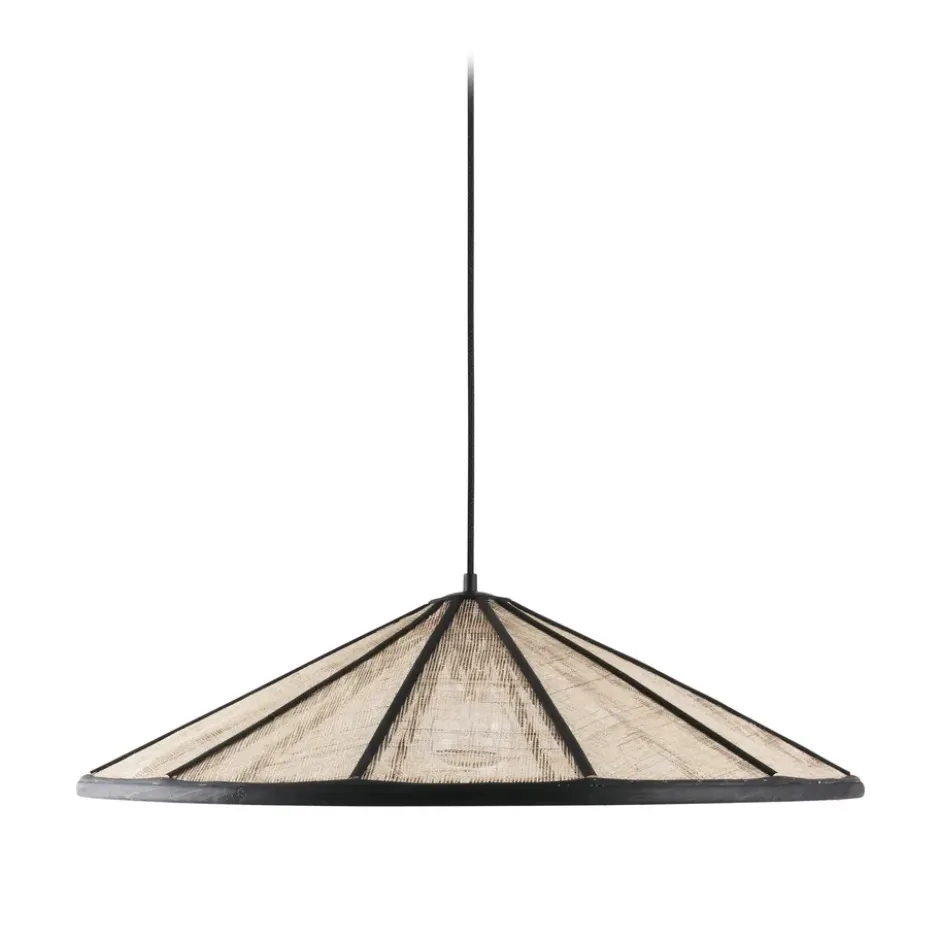 Akira riippuvalaisin Ø 70 cm, Musta-luonnonvärinen