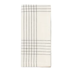 Alice kangaslautasliina 45x45 cm, Black-natural