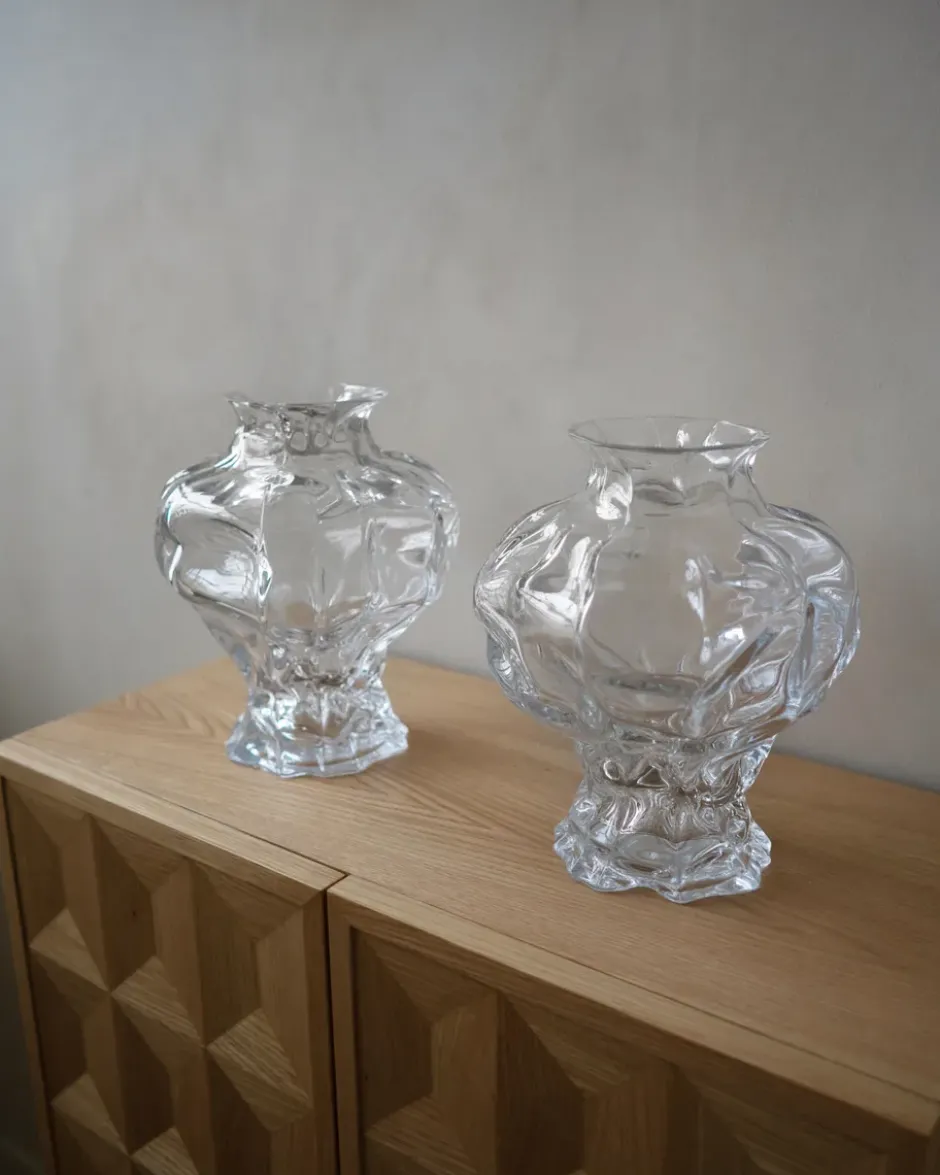 Ammonit vaasi 30 cm, Clear