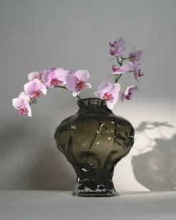 Ammonit vaasi 30 cm, New Smoke