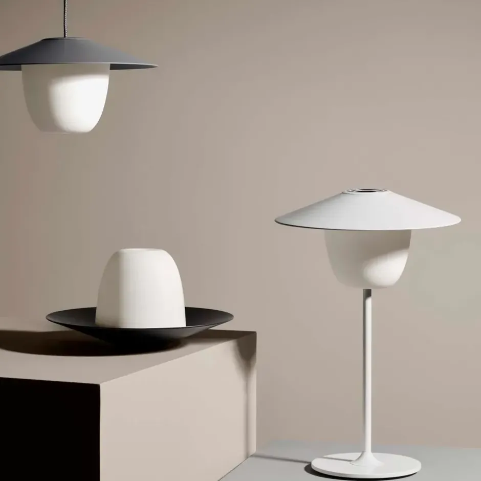 Ani kuljetettava LED-lamppu 49 cm, Satellite (vaaleanharmaa)