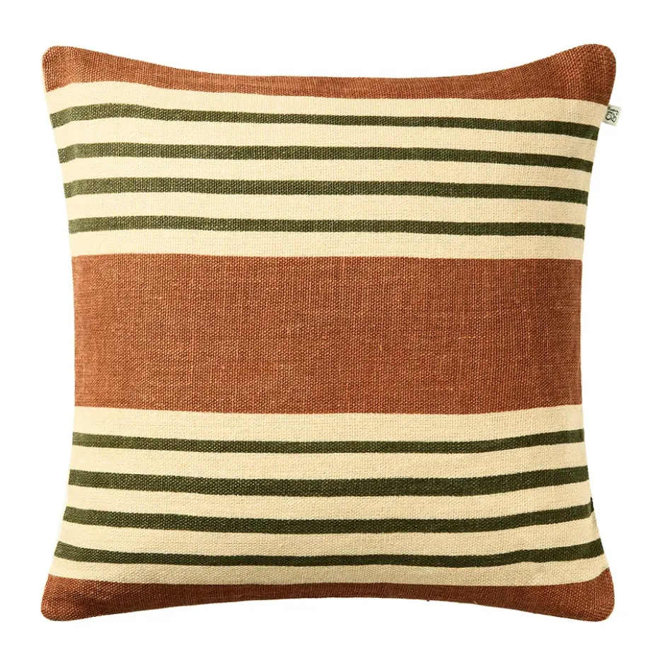 Aria tyynynpäällinen, Apricot orange-cactus green, 50x50 cm