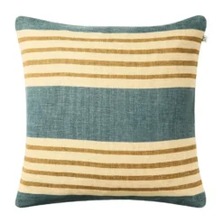 Aria tyynynpäällinen, Heaven blue-khaki, 50x50 cm