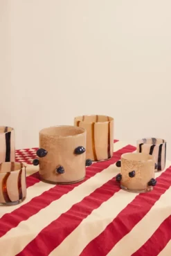 Arlo kynttilälyhty M Ø15 cm, Beige-musta