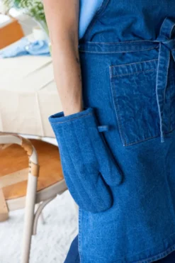 Aron denim uunikinnas 16x30 cm, Sininen