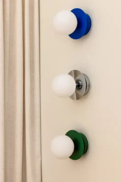 Art Deco IP44 seinävalaisin/kattovalaisin, Sininen-Valkoinen
