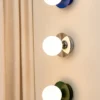 Art Deco IP44 seinävalaisin/kattovalaisin, Vihreä-Valkoinen