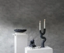 Art piece kynttilänjalka 41 cm, Black