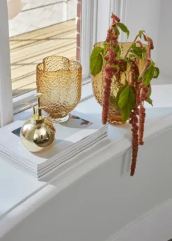 Arura trio maljakko 25 cm, Amber