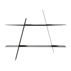 A-Shelf seinähylly Large 78x12x67 cm, Black