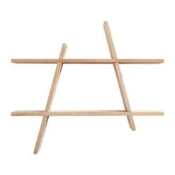A-Shelf seinähylly Large 78x12x67 cm, Oak