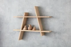 A-Shelf seinähylly Large 78x12x67 cm, Oak
