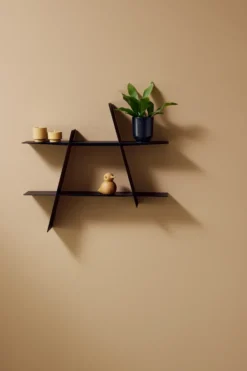 A-Shelf seinähylly Medium 52x9x46 cm, Black