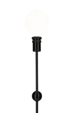 Astrid lampunteline 130 cm, Musta