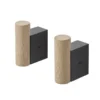 Attach vaateripustin 2-pakkaus, Oak-Black