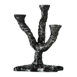 Ava kynttilänjalka 22 cm, Antiikki harmaa