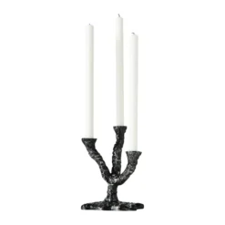 Ava kynttilänjalka 22 cm, Antiikki harmaa