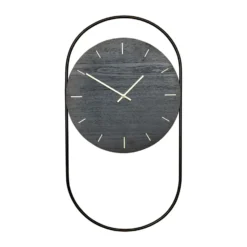 A-Wall seinäkello 41x76 cm, Black-brass