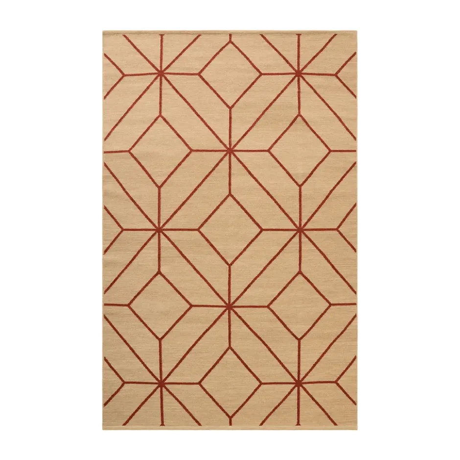 Ayur matto, Beige-Rust, 270x180 cm