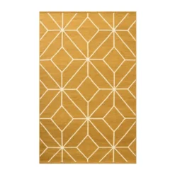 Ayur matto, Masala Yellow-Off White, 270x180 cm