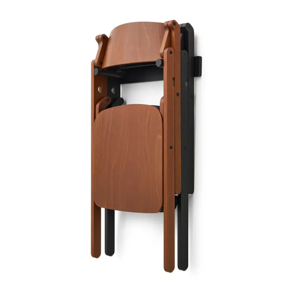 Backflip Chair tuolikiinnike seinään, Anthracite-lakattu pyökki