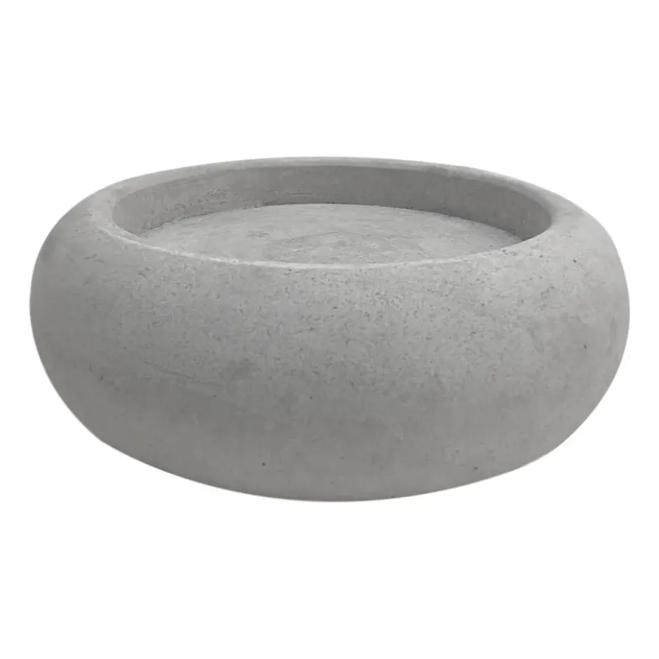 Bagel maljakko/kynttilälyhty 22 cm, Harmaa
