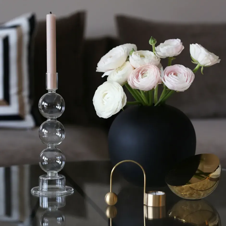 Ball maljakko black, 20 cm