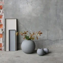 Ball maljakko grey, 20 cm