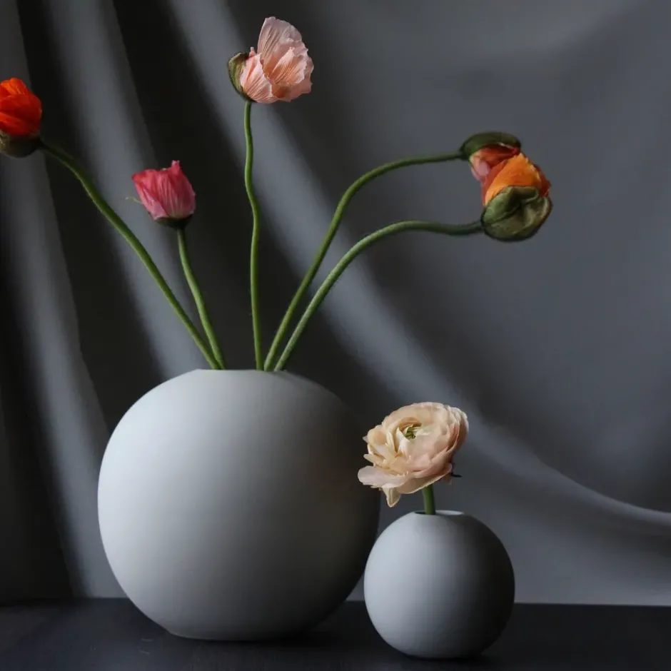Ball maljakko grey, 20 cm