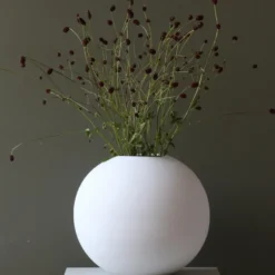 Ball maljakko white, 30 cm