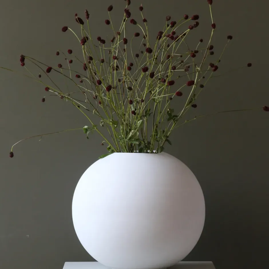Ball maljakko white, 30 cm