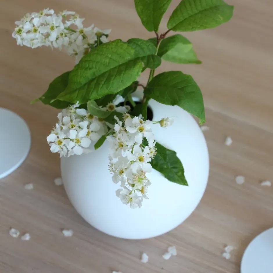 Ball maljakko white, 8 cm