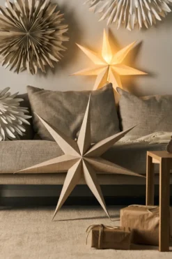 Bare adventtitähti luonnollinen, 60 cm