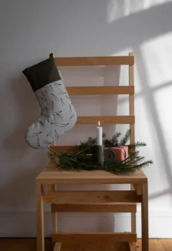 Barr joulusukka 40 cm, Musta-vihreä-luonto