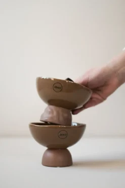 Base Dome kulho S Ø12 cm, Nougat