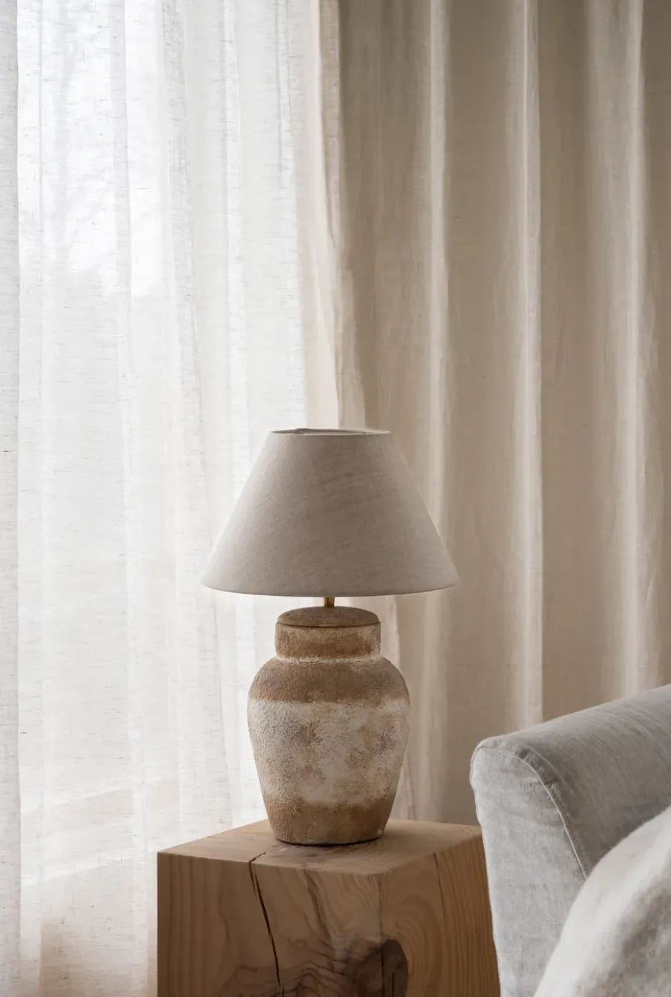 Basic wide -lampunvarjostin Ø 25 cm, Natural