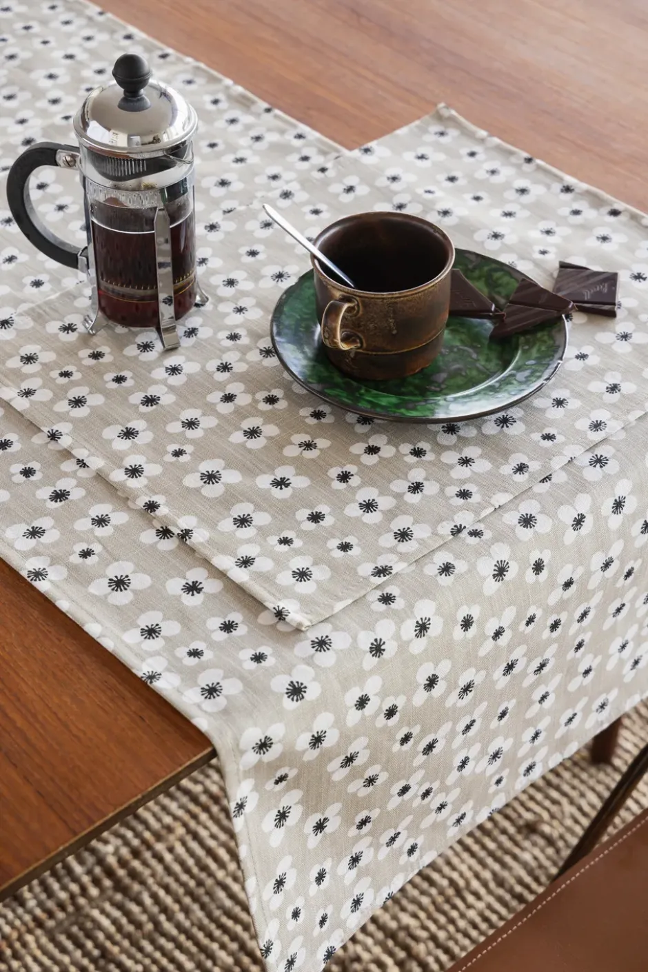 Belle Amie juoksija, Beige, 45x150 cm