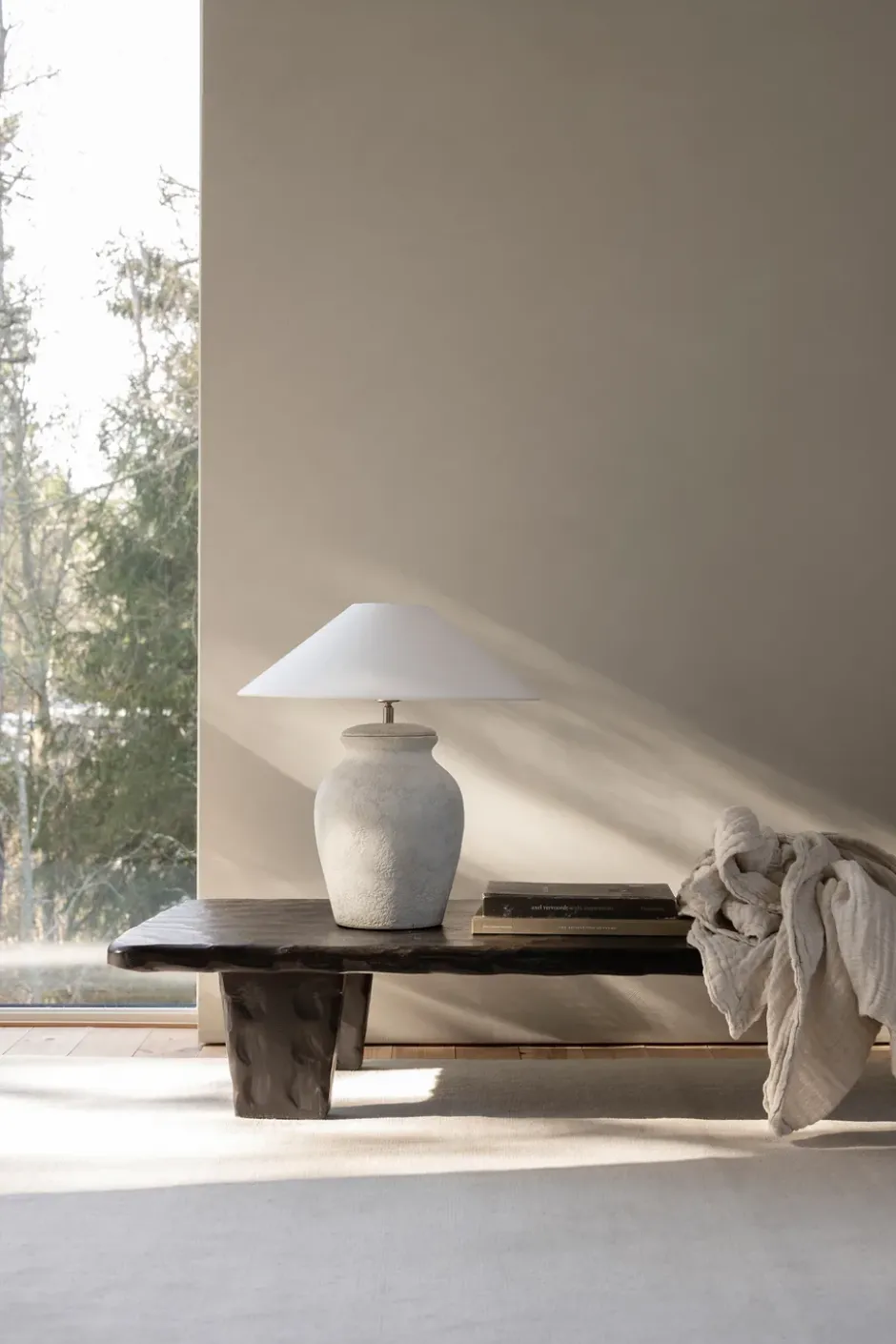 Berit lampunjalka 38 cm, Light grey