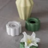 Birgit maljakko/kynttilälyhty 14 cm, Pale Yellow